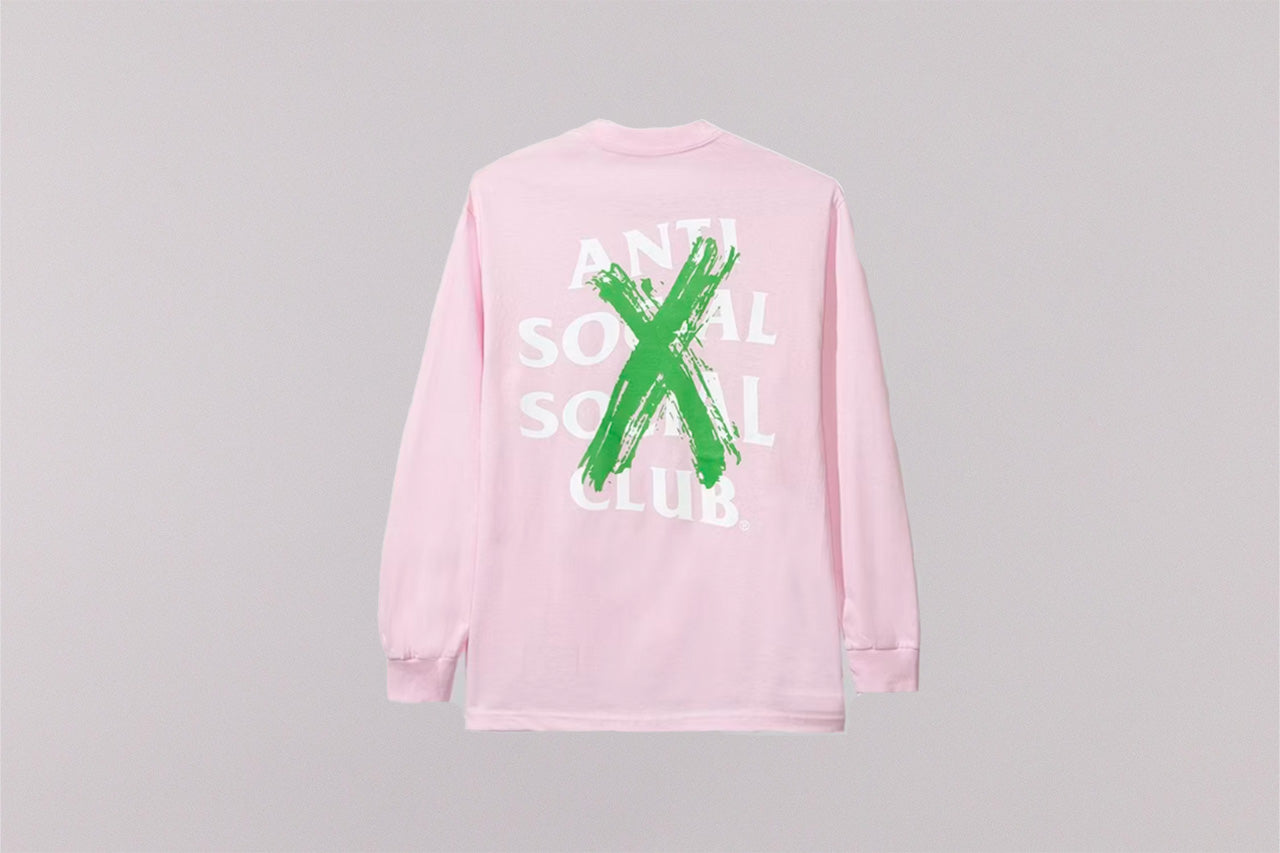 Anti Social Social Club Cancelled  Long-Sleeve Tee 'Pink'