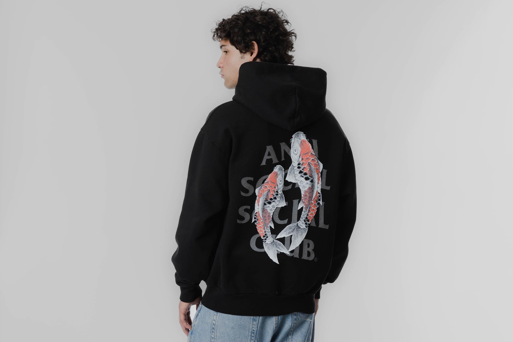 Anti Social Social Club Koi Hoodie 'Black'