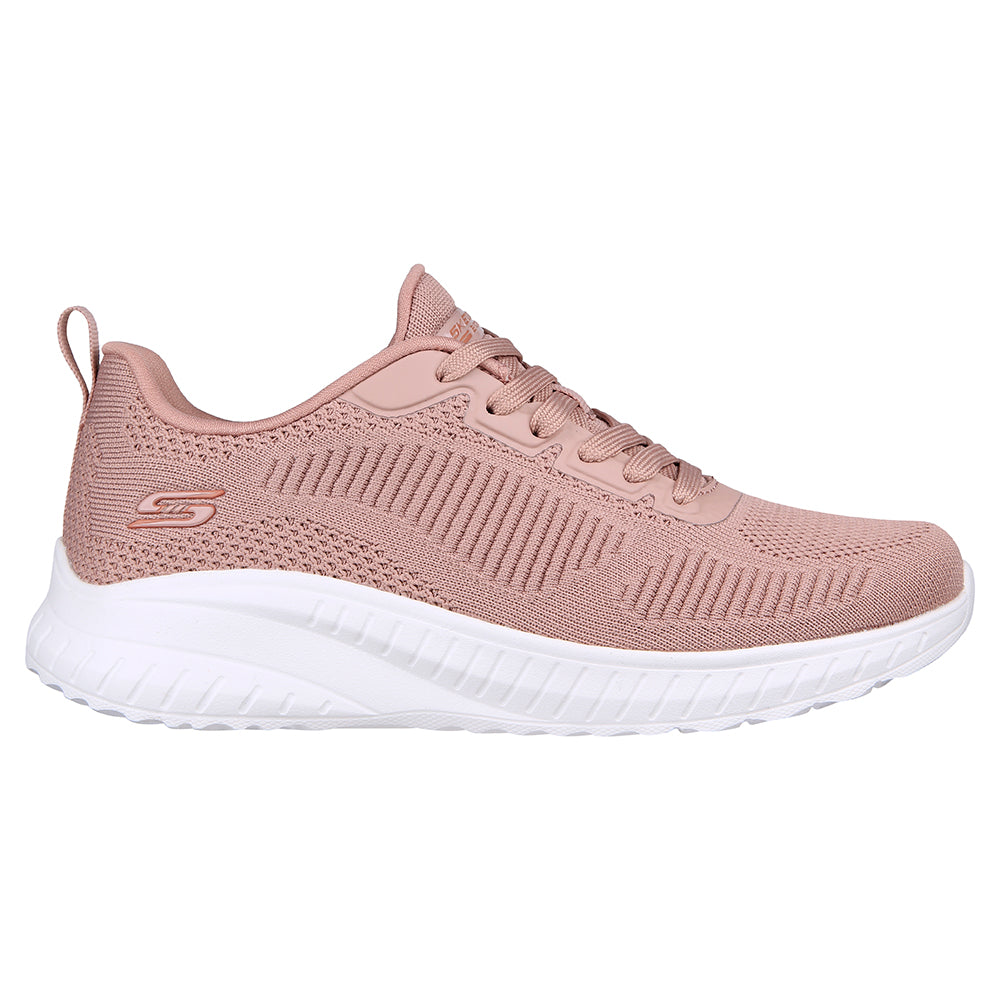 Tenis Mujer Skechers Bobs Sport Squad Chaos Face Off - Rosado-Blanco