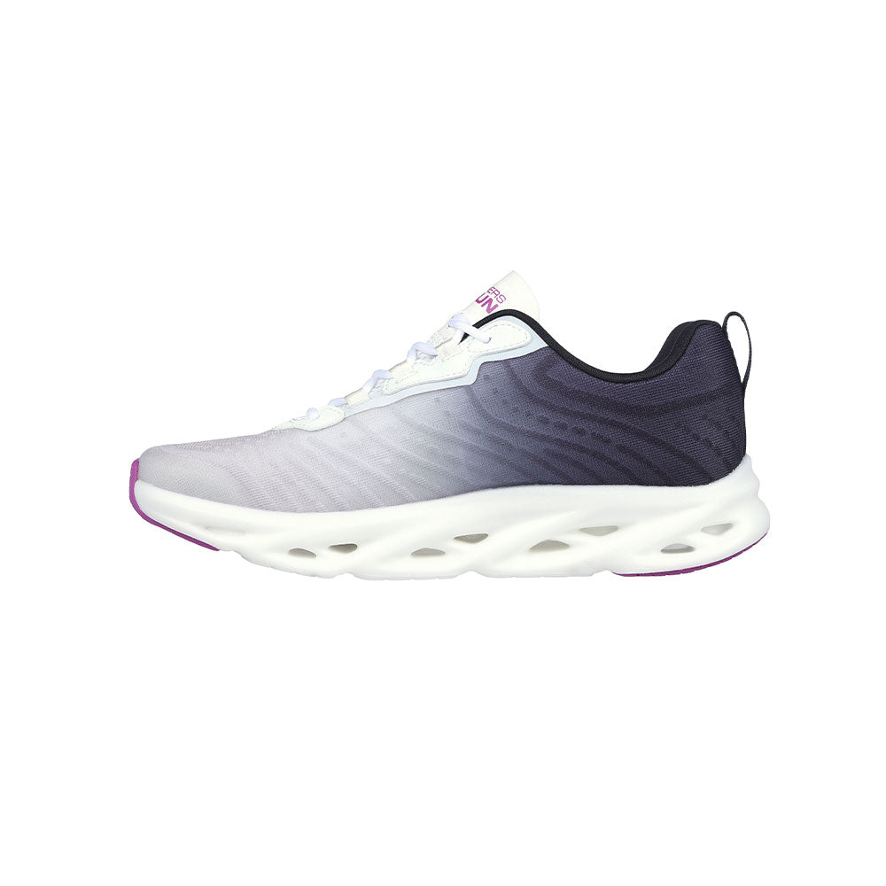 Tenis Mujer Skechers Go Run Swirl tech Speed - Blanco-Negro